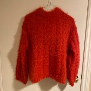 Red warm sweater